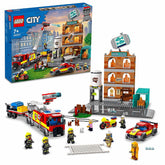 LEGO City Fire Brigade Building Kit for Ages 7+ - FunCorp India